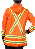 Veste à capuchon haute visibilité