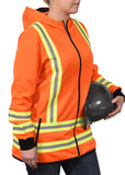 Veste à capuchon haute visibilité