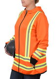 Veste à capuchon haute visibilité