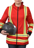 Veste à capuchon haute visibilité