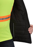 Veste réversible haute visibilité légère et chaude