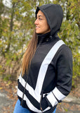 Veste à capuchon haute visibilité