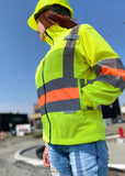 Manteau de signaleur pour la femme 5 dans 1