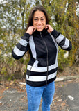 Veste à capuchon haute visibilité