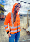 Veste à capuchon haute visibilité