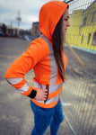 Veste à capuchon haute visibilité