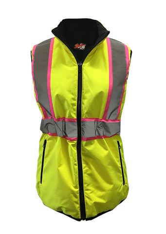 Veste réversible haute visibilité légère et chaude