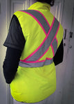 Veste réversible haute visibilité légère et chaude
